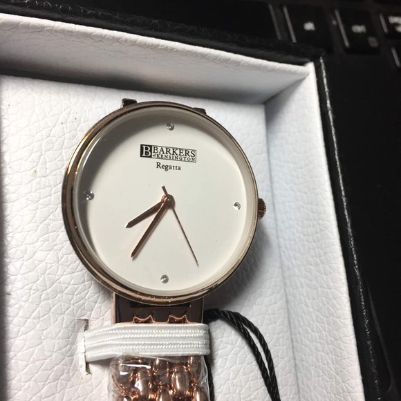 Barkers of Kensington Gold Regatta White Watch